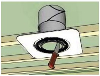 Snijd een gat dat iets kleiner is dan de buisdiameter